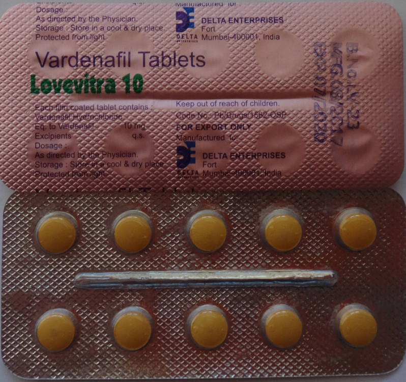 Дженерик Левитра 1x10мг